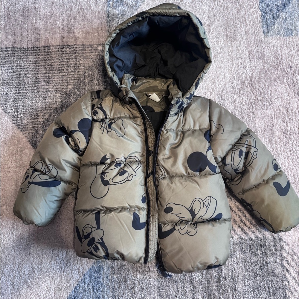H&M Mickey and Friends Toddler Winter Coat
